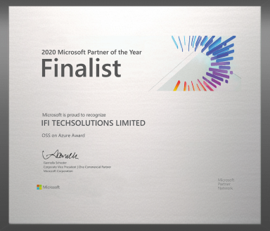 2020 Microsoft Partner of the Year Finalist